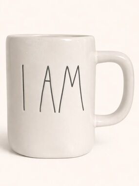 Rae Dunn I Am Mug White Artisan Collection Coffee Cup